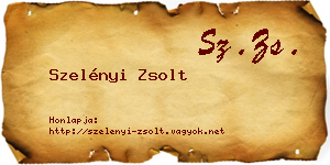 Szelényi Zsolt névjegykártya