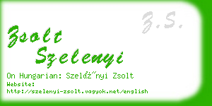 zsolt szelenyi business card